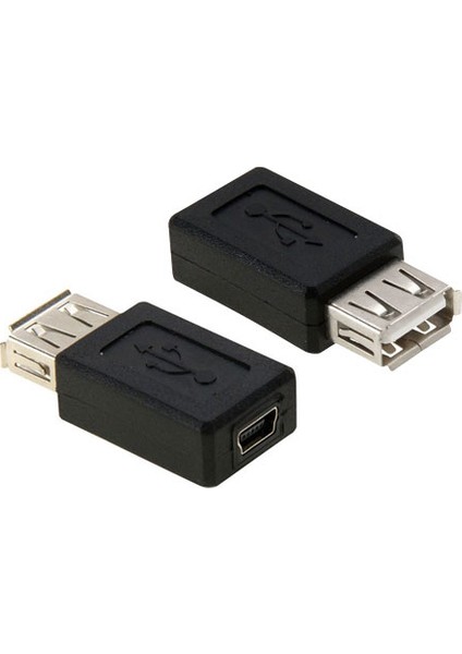 Mikro USB Dişi To USB Dişi Mini USB Dişi To USB Dişi 2'li Set