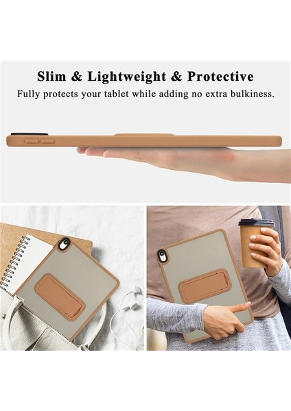 Apple iPad 11. Nesil (A16) 11 Inc Yatay Stand Olabilen Antishock Köşe ve Kamera Korumalı Arka Yüzeyi Mat Threxi Kılıf A3354 A3355 indirimleri