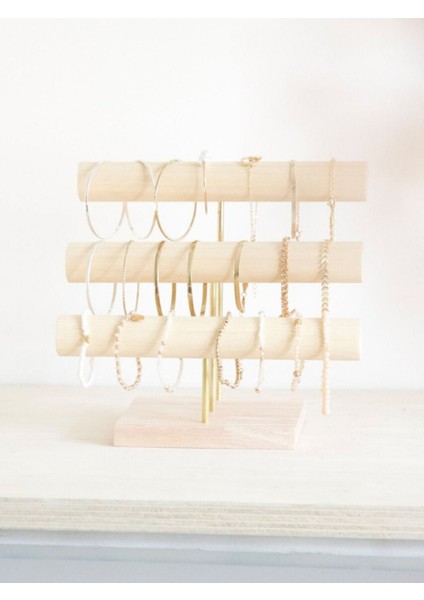 Ahşap Takı Organizeri Çoklu Askı Standı Dekoratif ve Düzenleyici fiyatları