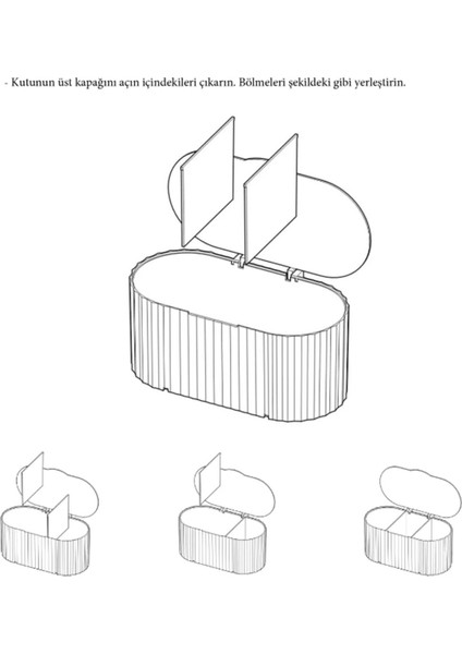 Gül Kurusu Renkli Makyaj ve Pamukluk Organizeri, Şık ve Pratik Düzenleyici modelleri
