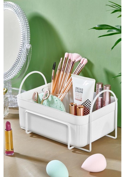 394 Beyaz Makyaj ve Kozmetik Düzenleyici Organizer, Modern ve Şık Tasarım