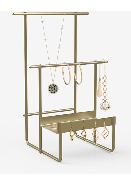 Beyaz Takı Düzenleyici, Kolye, Küpe, Bileklik, Takı Standı