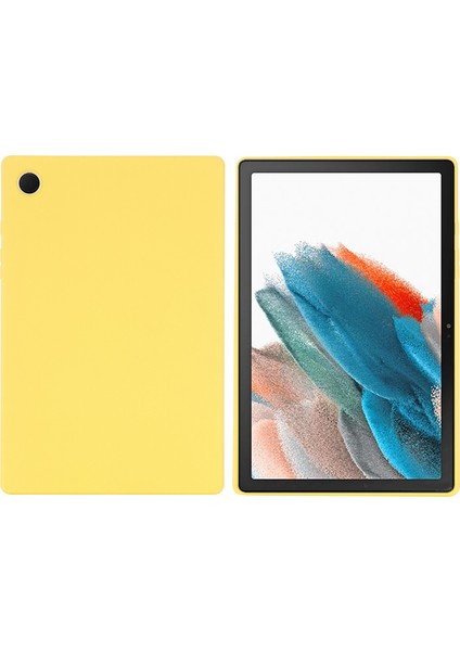Samsung Galaxy Tab A8 10.5 (2021)/(2022) Için Sıvı Silikon Tablet Kılıfı, Darbeye Dayanıklı Mikrofiber Astarlı Ince Tablet Kılıfı-Sarı (Yurt Dışından) fiyatları