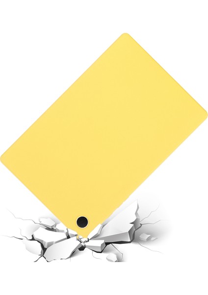 Samsung Galaxy Tab A8 10.5 (2021)/(2022) Için Sıvı Silikon Tablet Kılıfı, Darbeye Dayanıklı Mikrofiber Astarlı Ince Tablet Kılıfı-Sarı (Yurt Dışından) modelleri