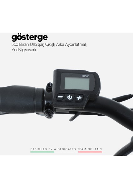 Strada Cycles E-Via 20 Jant Hidrolik Disk Katlanabilir Elektrikli Bisiklet