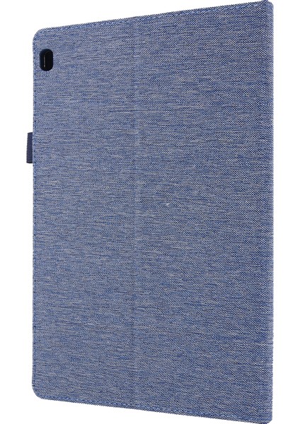 Kumaş Dokulu Kart Yuvaları Deri Koruyucu Kılıf Lenovo Tab M10 TB-X605F-MAVI (Yurt Dışından) fırsatları
