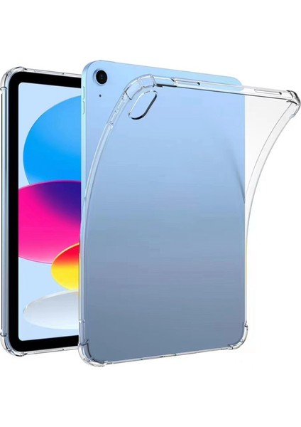 iPad (2025)/10.9 (2022) Için Yumuşak Tpu Şeffaf Tablet Kılıfı Güçlendirilmiş 4 Köşeli Darbe Emici Çizilmeye Dayanıklı Arka Kılıf (Yurt Dışından)