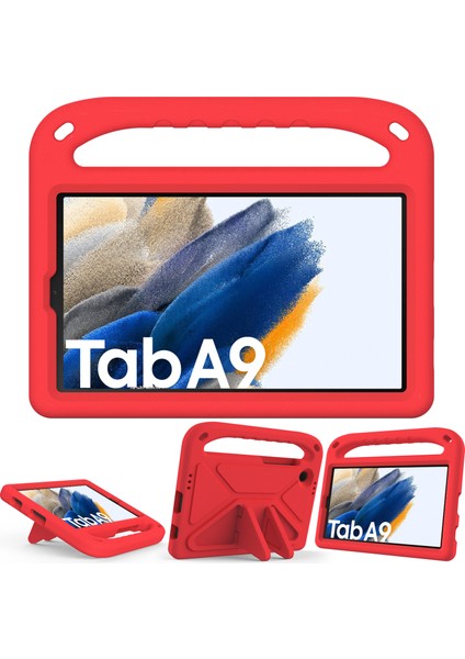 Samsung Galaxy Tab A9 Kılıf Darbeye Dayanıklı Kickstand Eva Tablet Kılıfı Saplı-Kırmızı (Yurt Dışından) fiyatları