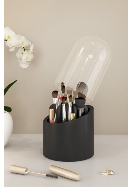 Şeffaf Hijyenik Makyaj ve Kozmetik Düzenleyici, Siyah Renkli, Şık ve Pratik Ürün fiyatları