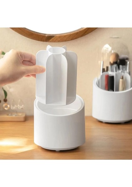 Şeffaf Hijyenik Makyaj ve Kozmetik Düzenleyici, Siyah Renkli, Şık ve Pratik Ürün