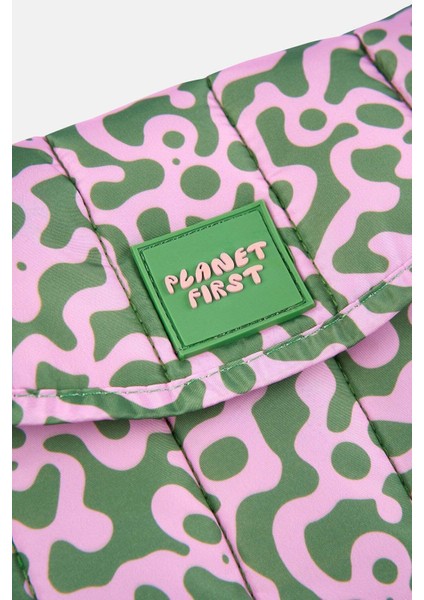 Planet First Puffer Laptop Case - Pembe/yeşil fiyatları