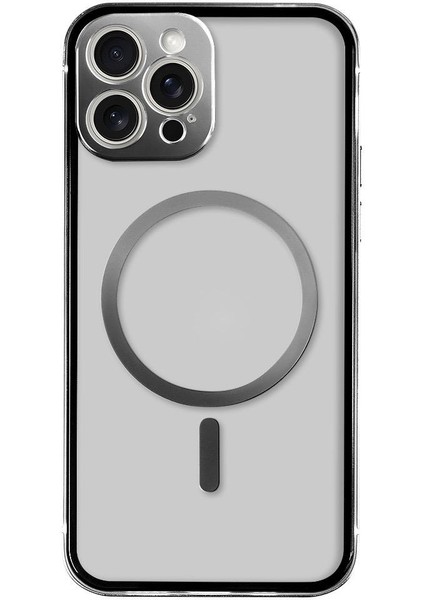 Iphone 12 Promax Magsafe Şarj Uyumlu Kamera Koruyuculu Sert Şeffaf Premium Kılıf