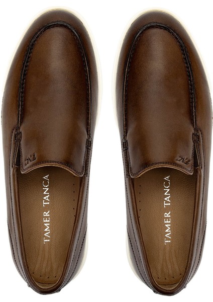 Erkek Hakiki Deri Kahverengi Loafer Ayakkabı 233 5222 Erk Ayk Y25 Cevız Alkl indirimleri