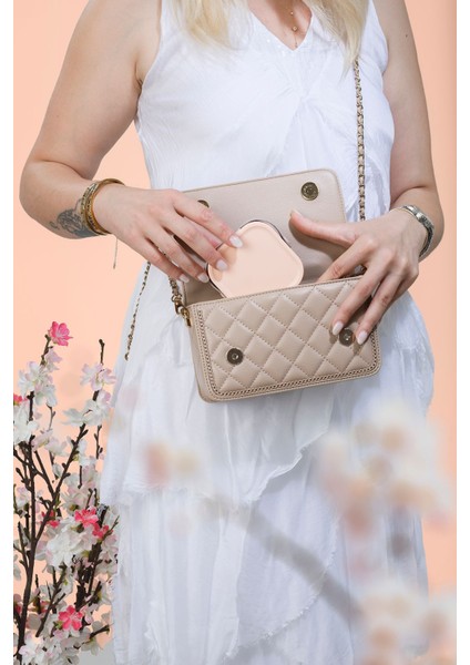 Turuncu Mini Makyaj ve Takı Kutusu, Aynalı, Pratik ve Şık Tasarım