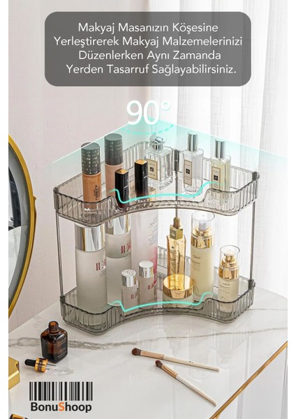 Iki Katlı Üçgen Köşe Makyaj Düzenleyici, Pratik ve Şık Tasarım modelleri