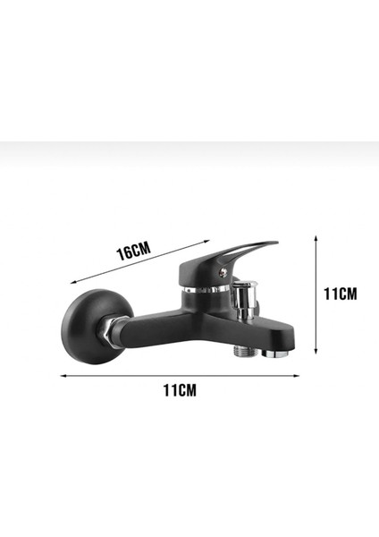 Full Siyah Robot Duş Lavabo Banyo Bataryası 3’lü Set Çift Su Girişli modelleri