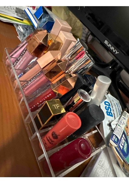 24'lü Ruj Organizer, Siyah, Şık ve Kullanışlı Saklama Çözümü modelleri