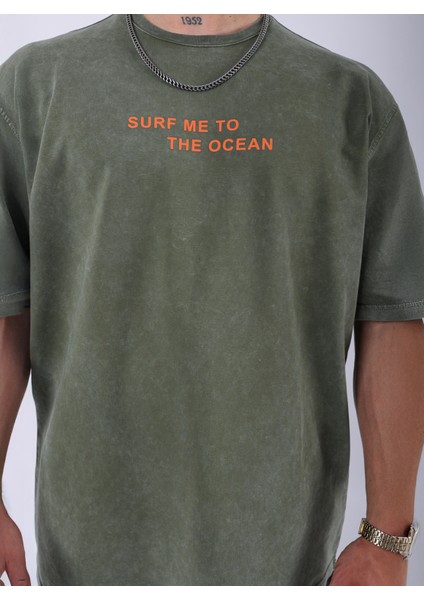 Unisex Özel Tasarım Yıkamalı Oversize T-Shirt indirimleri