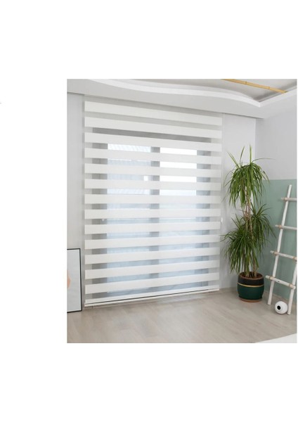 Ithal Bambu Beyaz Zebra Stor Perde Eteği Dilimli(Alüminyum Kasa Metal Ayak ) modelleri