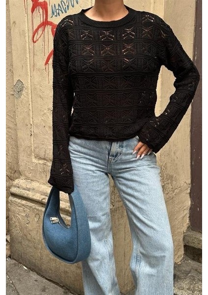 Cailey Kroşebisiklet Yaka Kazak 1298-25 modelleri