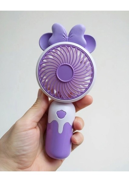 Cartoon USB Şarjlı El Fanı I Mini Taşınabilir Fan I Yaz Serinleticisi I Vantilatör I Taşınabilir Fan