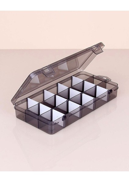 Füme 4'lü 15 Bölmeli Takı ve Dikiş Organizer Kutusu fırsatları