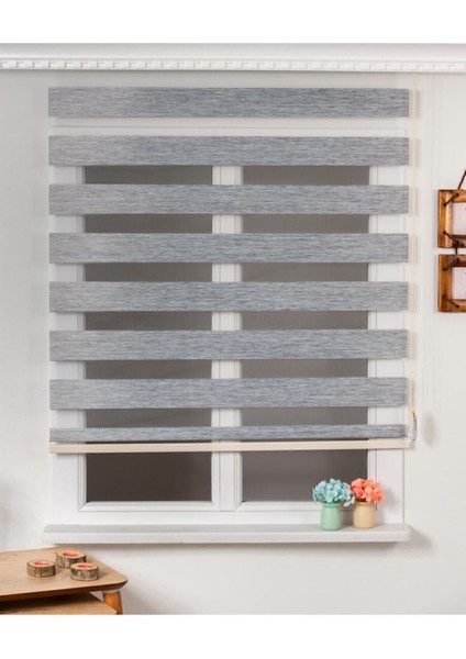 Network Awm Düz Gri Zebra Perde modelleri