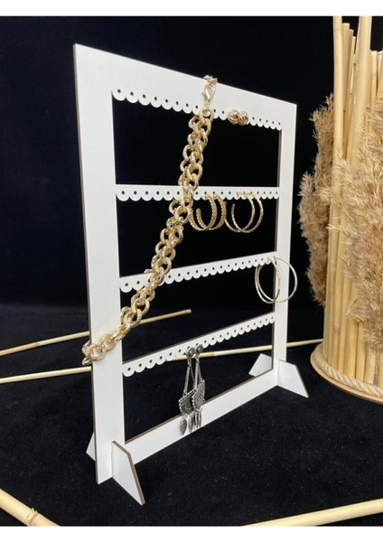 Dikdörtgen Mdf Dekoratif Takı ve Küpe Standı, Şık ve Fonksiyonel Tasarım modelleri