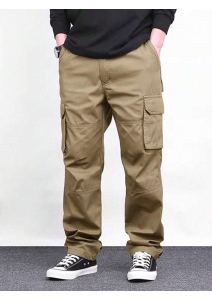 Erkek Kargo Cepli Gabardin Baggy Pantolon fiyatları