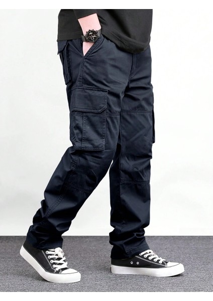 Erkek Kargo Cepli Gabardin Baggy Pantolon modelleri