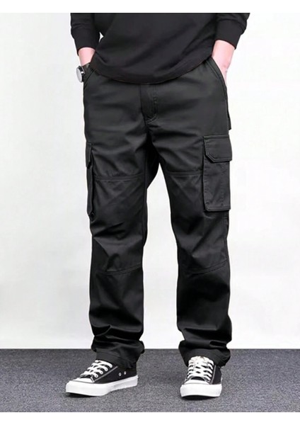 Erkek Kargo Cepli Gabardin Baggy Pantolon fiyatları