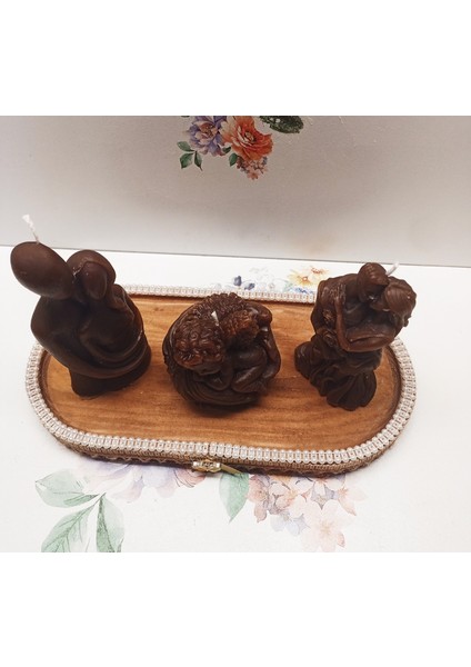 Soyawax Aroma Terapi Kokulu Mum ve Ahşapdekoratiftepsi.