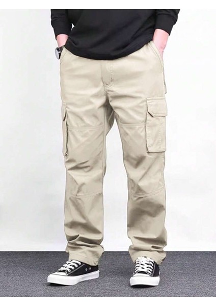 Erkek Kargo Cepli Gabardin Baggy Pantolon fiyatları