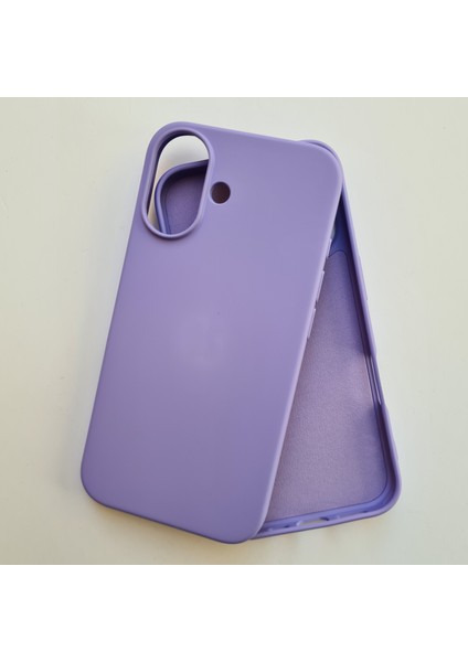 İphone 16 Plus İle Uyumlu İçi Kadife Esnek Silikon Lansman Kılıf