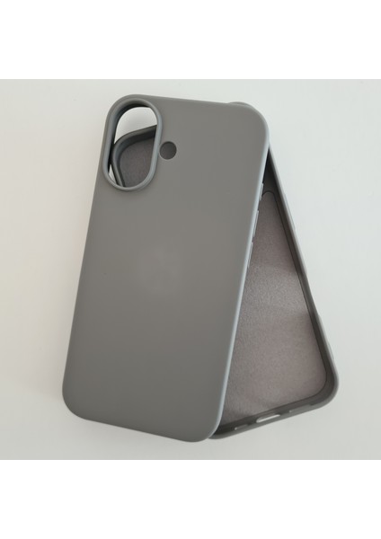 İphone 16 Plus İle Uyumlu İçi Kadife Esnek Silikon Lansman Kılıf