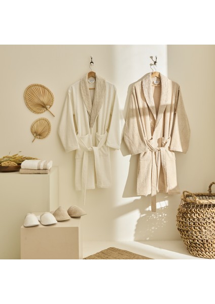 Elin 6 Parça Aile Banyo Seti Offwhite-Bej