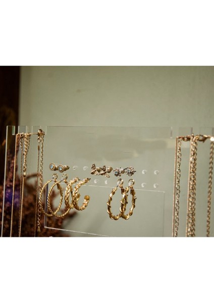 Şeffaf Pleksi Takı Düzenleyici, Şık ve Kullanışlı Çoklu Takı Standı modelleri