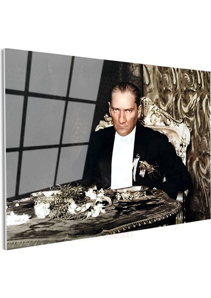 Atatürk ve Resmi Davet - Devlet Başkanlığında Cam Tablo