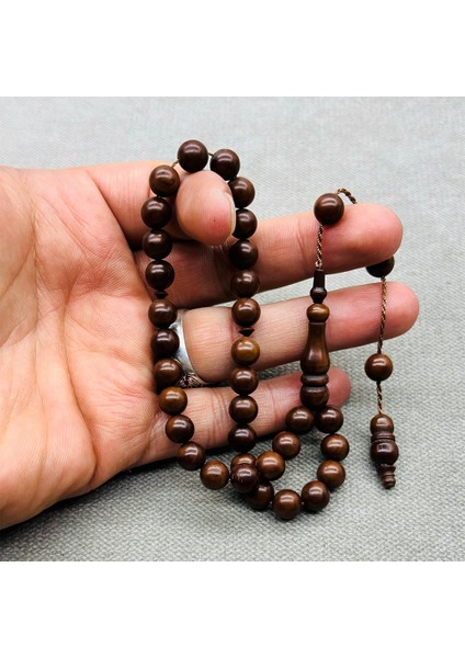 Bilek Boy Kınalı Kuka Ağacı Tesbih