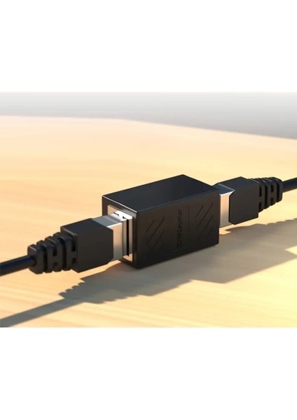 Internet Kablosu Uzatma Aparatı Ethernet RJ45 Jak Birleştirir Gigabit Cat5 Cat6 -1 Adet