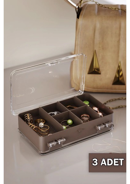 Çift Bölmeli Çok Amaçlı Takı ve Aksesuar Organizer Kutusu, Şık ve Pratik Depolama fiyatları