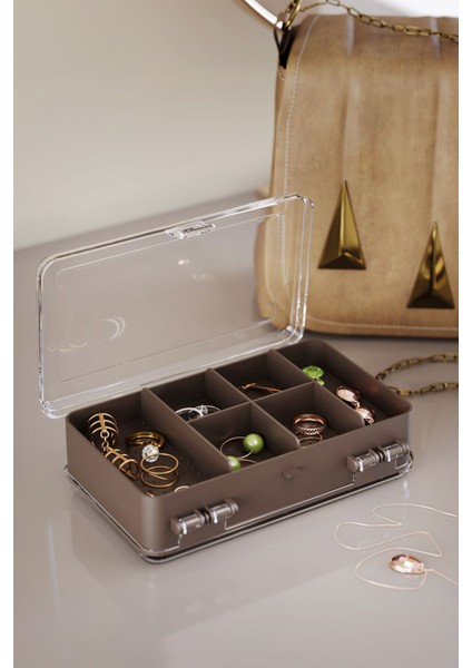 Çift Bölmeli Çok Amaçlı Takı ve Aksesuar Organizer Kutusu, Şık ve Pratik Depolama modelleri