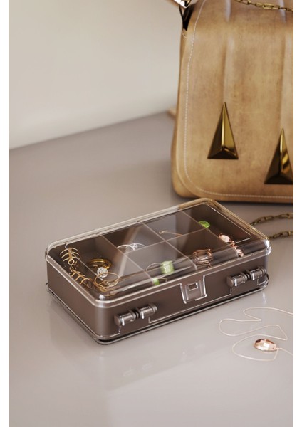 Çift Bölmeli Çok Amaçlı Takı ve Aksesuar Organizer Kutusu, Şık ve Pratik Depolama fırsatları