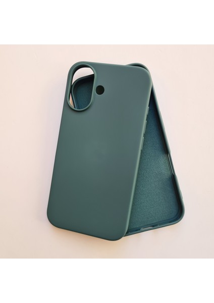 İphone 16 İle Uyumlu İçi Kadife Esnek Silikon Lansman Kılıf