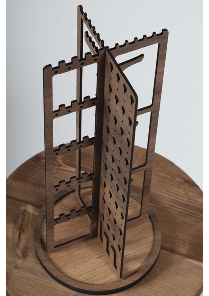 Doğal Ahşap Çok Amaçlı Takı Düzenleyici, Dekoratif ve Pratik Tutucu fırsatları