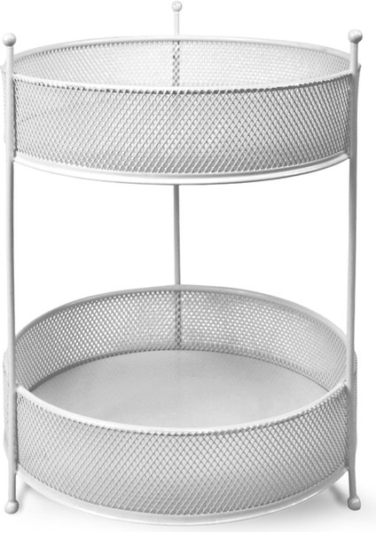 Iki Katlı Makyaj ve Takı Organizeri, Şık ve Işlevsel Beyaz Tasarım fiyatları