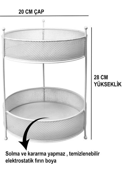 Iki Katlı Makyaj ve Takı Organizeri, Şık ve Işlevsel Beyaz Tasarım modelleri