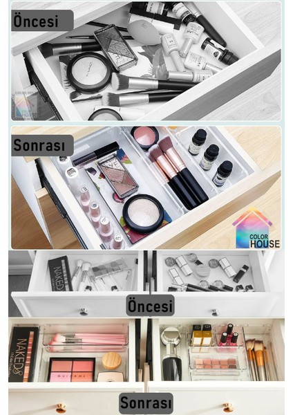 13 Parça Çekmece Içi Modüler Organizer, Makyaj ve Takı Düzenleyici modelleri
