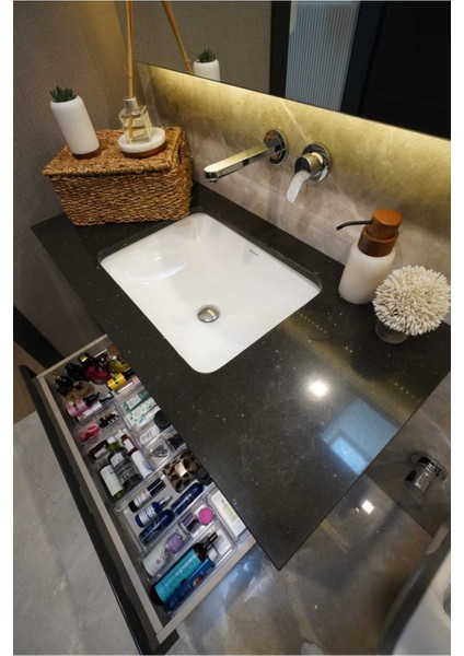 13 Parça Çekmece Içi Modüler Organizer, Makyaj ve Takı Düzenleyici