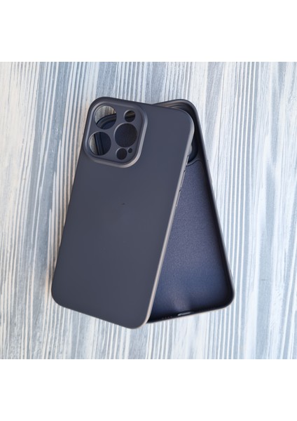 İphone 15 Pro İle Uyumlu Kamera Korumalı İçi Kadife Esnek Silikon Lansman Kılıf
